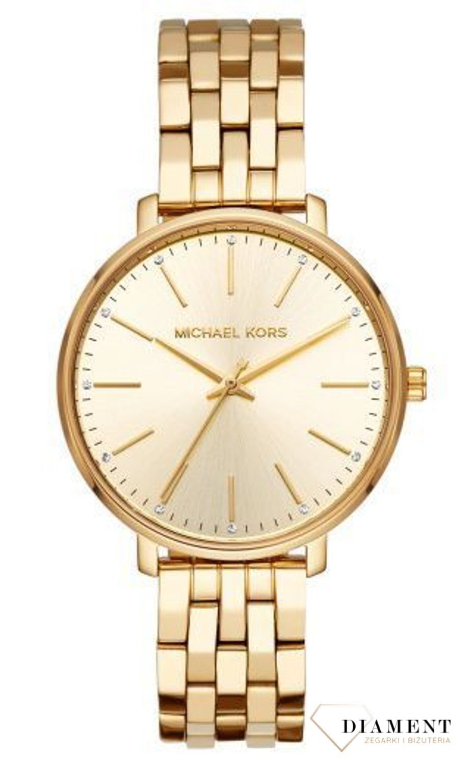 Oryginalna bransoleta pozłacana do zegarka Michael Kors MK3898.jpg